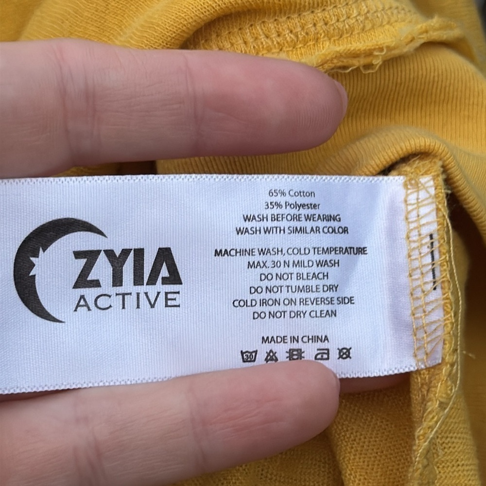 Zyia Active Lightweight Beach Hoodie Yellow Size extra small - Picture 9 of 9